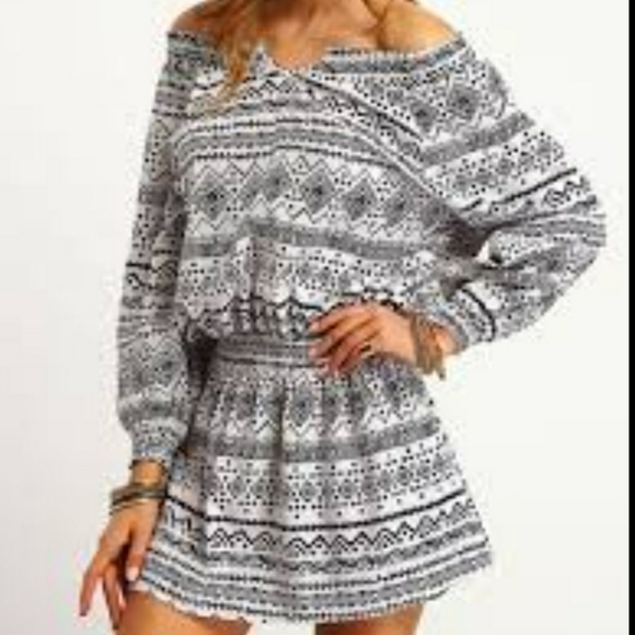 ALPACA FAIR ISLE LONG SLEEVE SWEATER DRESS SMALL - Picture 4 of 9